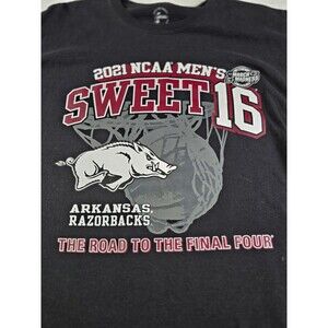 2021 Arkansas Razorbacks Sweet 16 Men's XL Short Sleeve Shirt‎